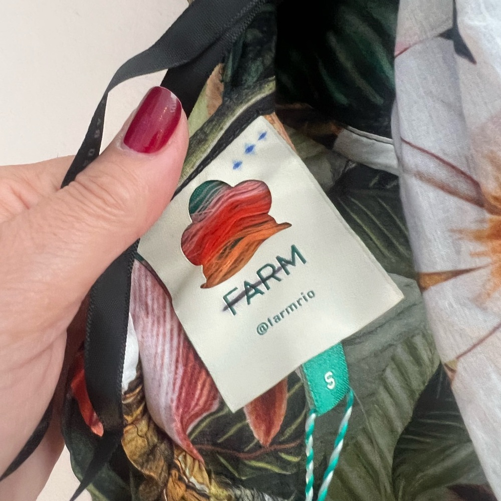 FARM Rio Green Tropical Floral Maxi Dress - Picture 15 of 16